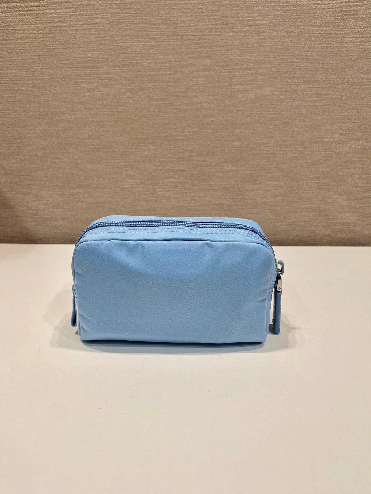 PRADA CLUTCH 12 IN CERULEAN BLUE RE-NYLON
